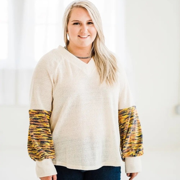 It's Show Time V Neck Sweater - Picture 2 of 2